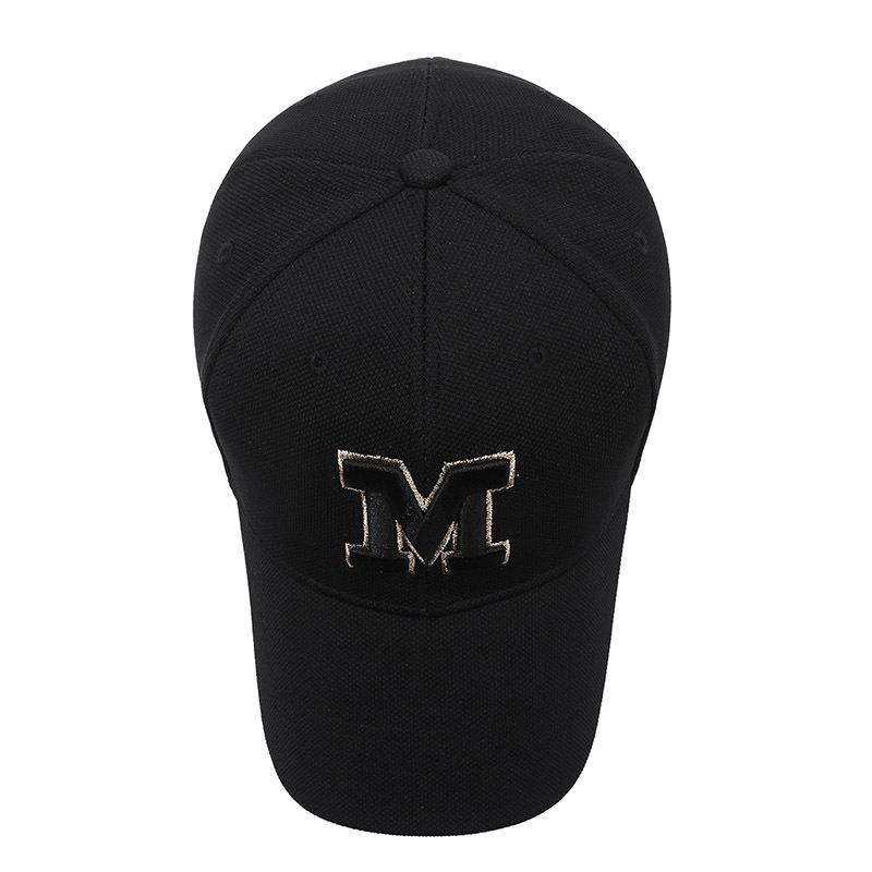 Women's Spring and Autumn New Fashion M Letter Pineapple Cloth Baseball Cap Men's Versatile Outdoor Shade Baseball Cap Sunscreen Hat