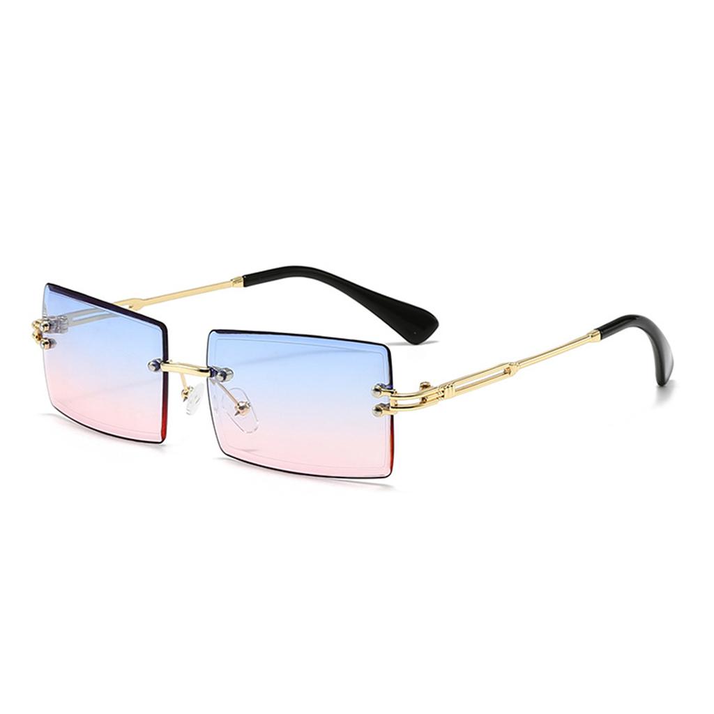 Rimless Fashion Glasses For Women Men Luxury Vintage Fashion Shades Travel Outdoor Glasses