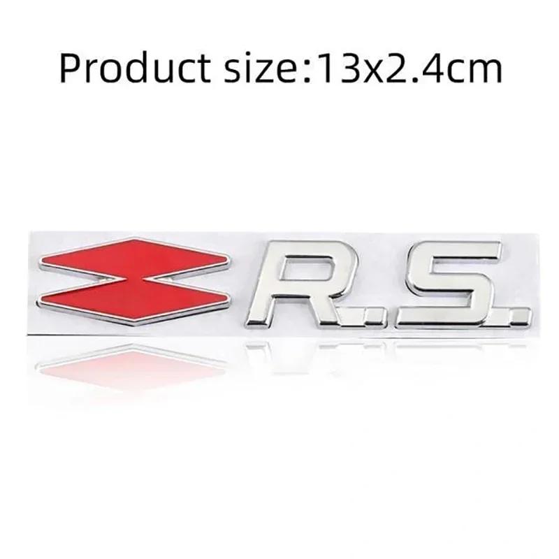 ESIF6 3D Metall GT RS Line Emblem Abzeichen Heckklappe Seite Aufkleber Abziehbilder für Renault Logan Clio Megane Captur Twingo Duster Kadjar