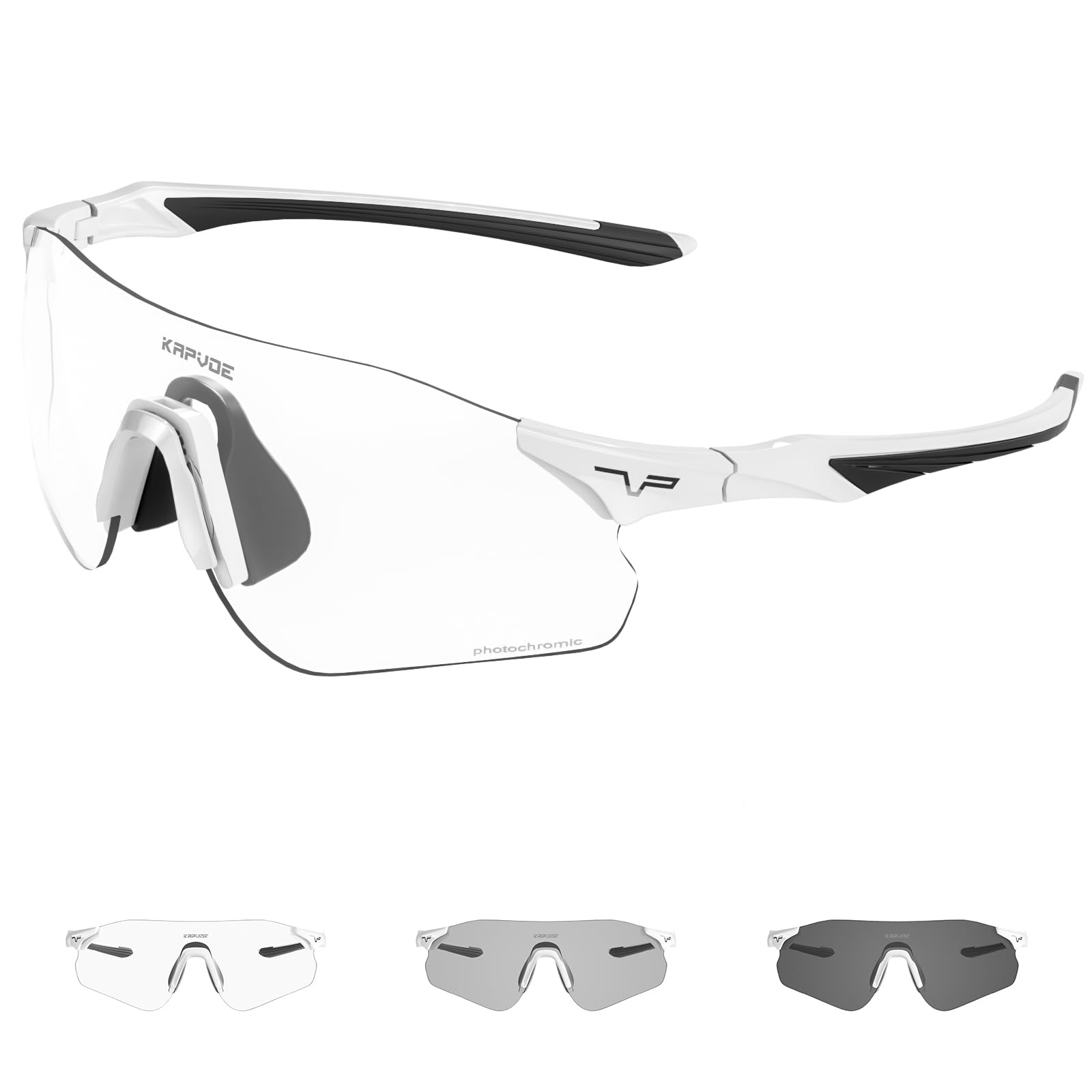 

KAPVOE Фотохромные Спортивные Ультра TR90 PC Фотохромные УФ Велосипедные Горные Ветрозащитные Солнцезащитные Очки, Легкие, Оправа, Линза, UV400, Защита, Женские,