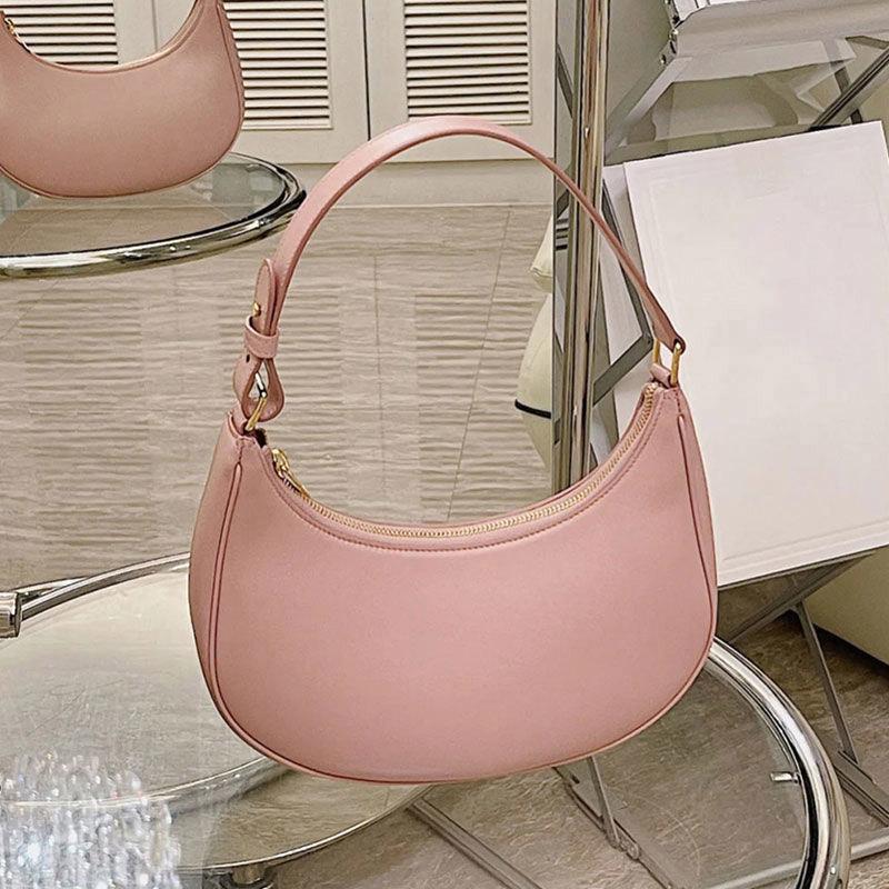Yogodlns Trendy New Underarm Bag For Women PU Leather Shoulder Bag Vintage Dumpling Bag Designer Girls Portable Handbag Totes
