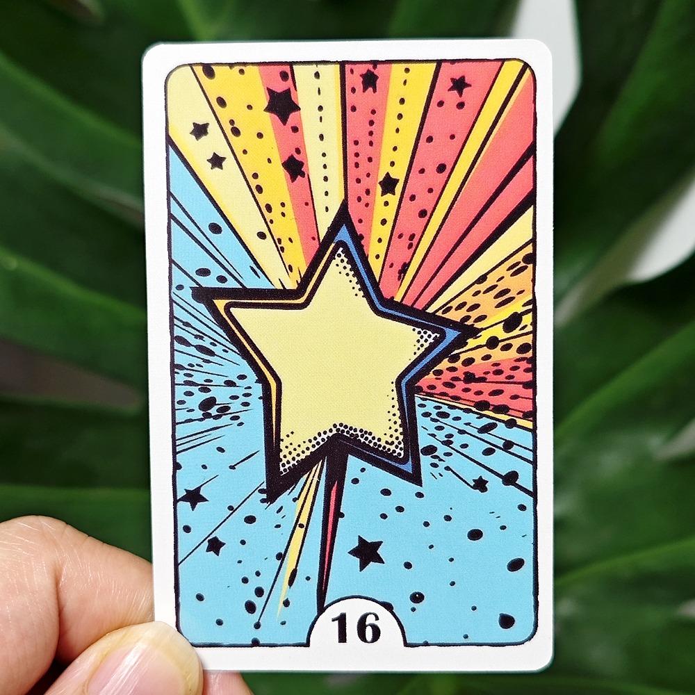 9*6cm Pop Art Lenormand Deck 36 Pcs Cards