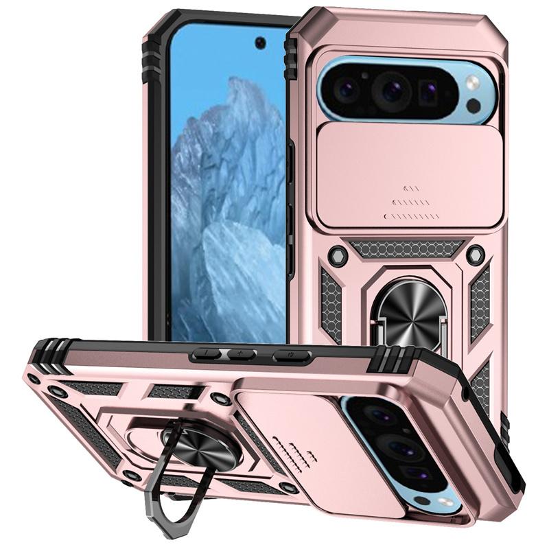 Armor Funda For Google Pixel 10 Pro 5G Case Cae Magnetic Holder Ring Case For Pixel10 Pixel 10 Pro XL 10Pro Lens Protector Cover