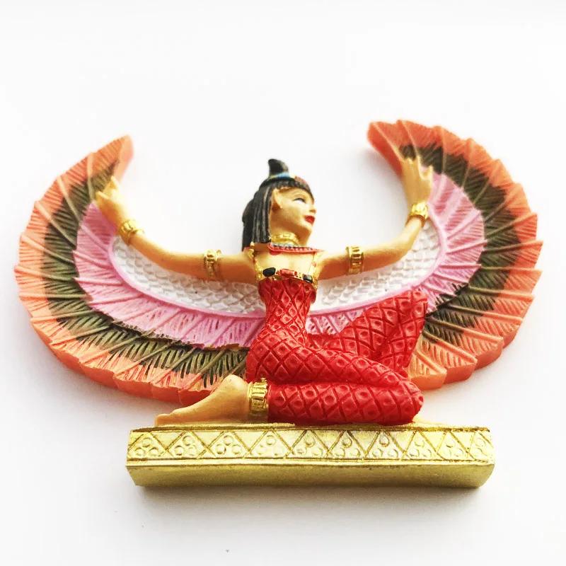 Egyptian Goddess Isis Fridge Magnets Home Decoration Egypt Travelling Souvenirs Wedding Birthday ChildrenGifts Magnetic Stickers