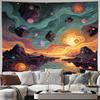 Psychedelic Space Galaxy Nebula Tapestry Wall Hanging Decor Abstract Universe Cosmic Planets Astronomy Room Art Poster