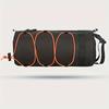 Large Capacity Adjustable Bicycle Handlebar Bag Portable Front Frame Tube Bag Cylindrical Design, Elastic Securing System, Bike Bag
