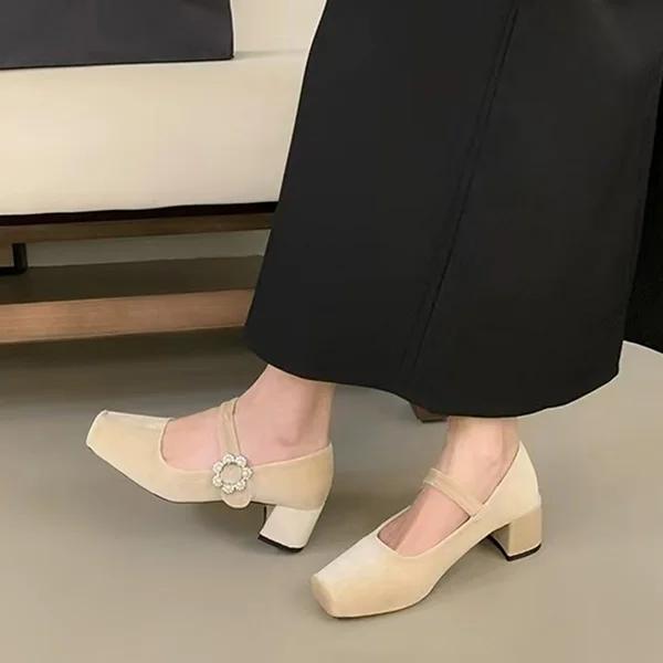 2025 Designer Velvet Butterfly-knot Shoes Women Fashion Elegant Party Wedding Shoes Women French square toe loafers