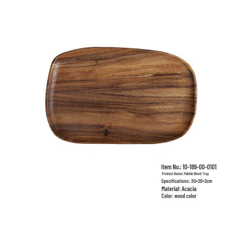 Pebble Wood Serving Tray