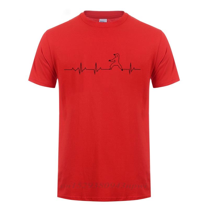 

Japan Kyokushin Karate Heartbeat Sports TShirt For Men Male Adult Guys Cotton Summer Style Short Sleeve Funny T Shirt Tops Tee S