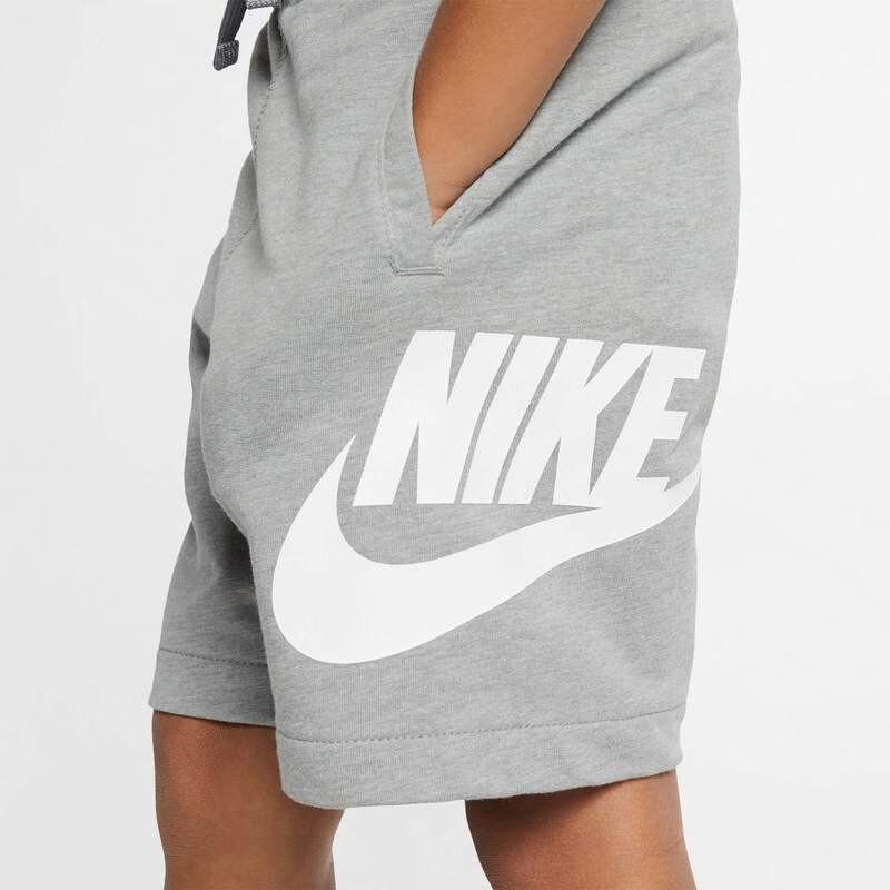 Nike Casual Logo Print Straight Leg Shorts Kids Shorts Gray HA5017-042