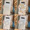 For Samsung Galaxy S9 Plus S9 S10 4G S10e S10 A10 A11 M11 A20 A30 M10A A20e A40 A21S Flowers Plants Clear Daisy Silicone Cover