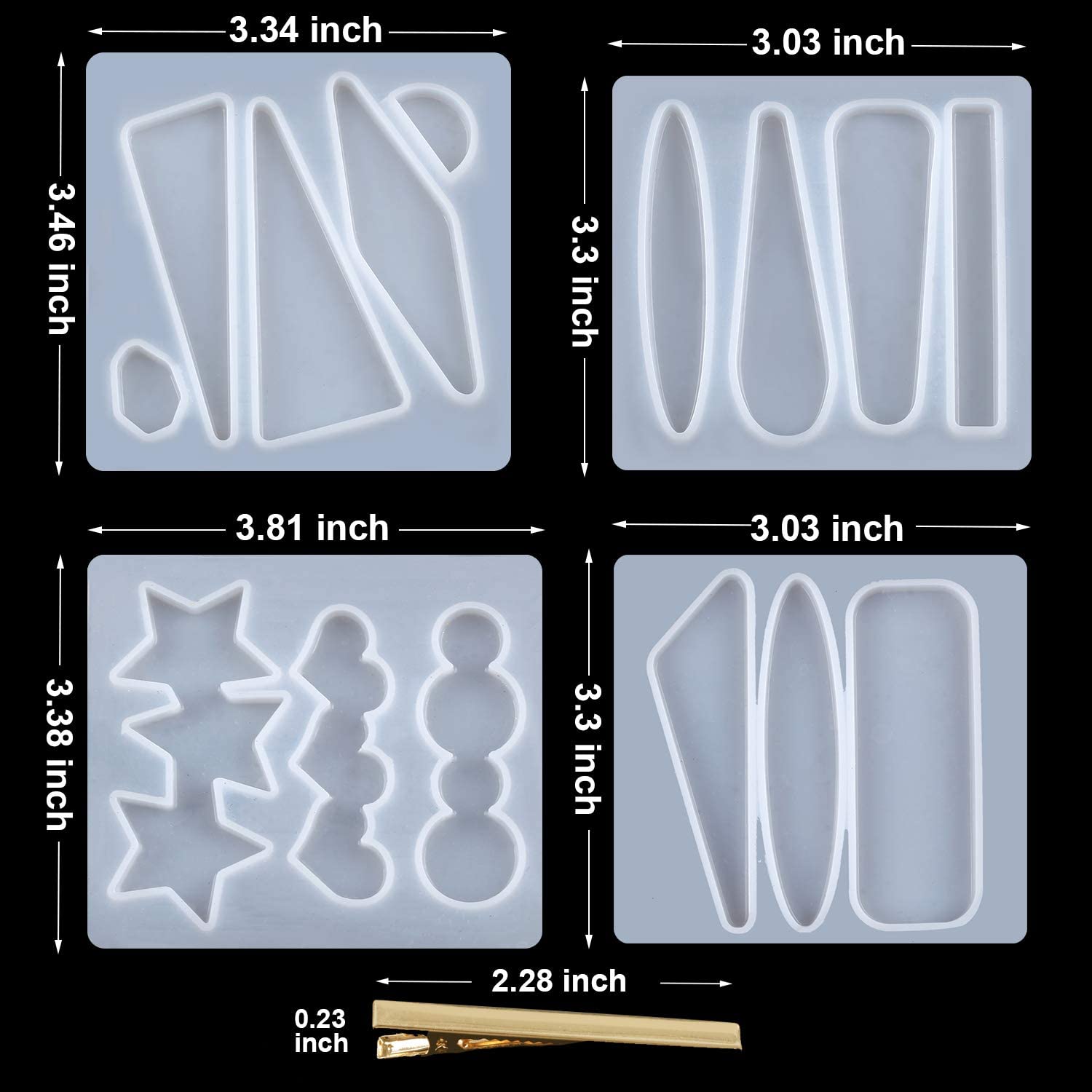 

Формы для литья из смолы, наборы форм для литья заколок для волос «сделай сам», формы из смолы для литья ювелирных изделий, металлические заколки для волос, изготовление подвесок, ремесло