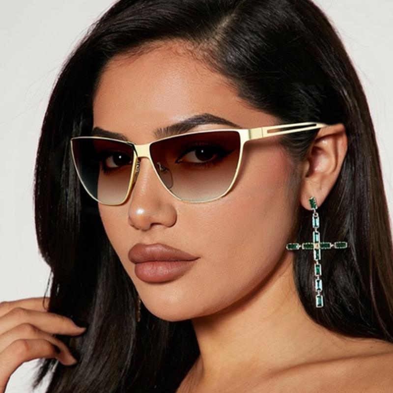 Cat Eye Shape Sunglasses Women European American Fashion Trendy Sun Glass for Men Holiday Travelling Outdoor Sunglass