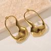 Unique Irregular Hollow Stainless Steel Earrings for Women