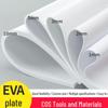 38° White EVA Foam Sheet - Shockproof, Non-Adhesive, DIY Craft Material for Tool Making & Sealing