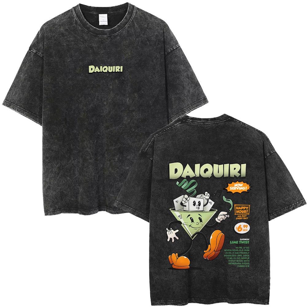 Legalize Marinara Food Funny Meme Washed T-shirt Sumer Casual Vintage Streetwear Cartoon Humor Oversized Tshirt Unisex