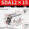 SDA Series Pneumatic Cylinders: Sizes 12 to 100mm, Stroke 35 to 90mm