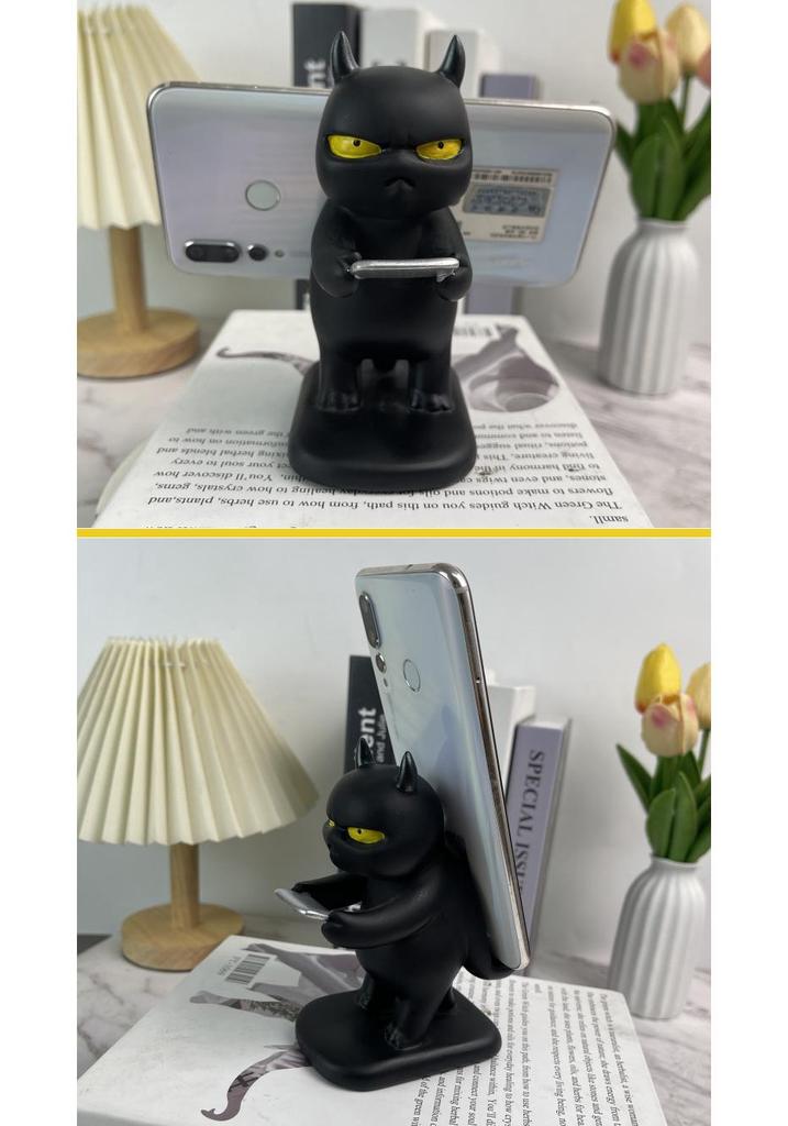 Creative Resin Anime Dragon Phone Stand - Cute Desktop Ornament Holder