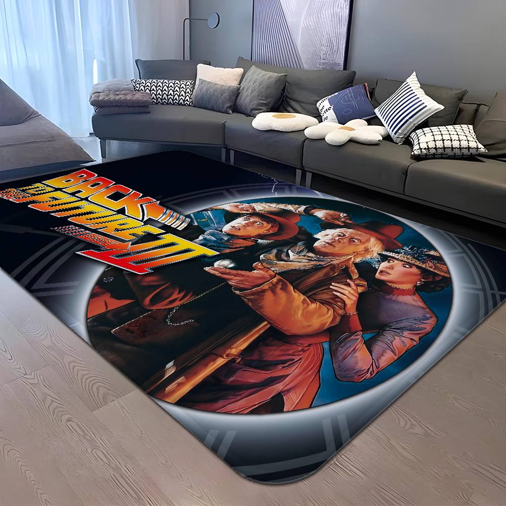 Movie B-Back To The Future Game Floor Mat Rectangle Anti-slip Home Soft Badmat Front Door Indoor Outdoor Mat Hotel Decor Mat