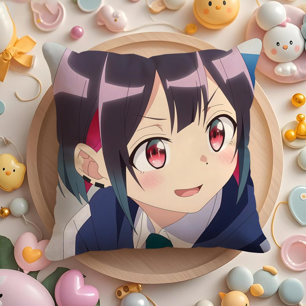 B-Bad G-Girl Anime Cushion Cover Home & Car Multi-Scene Pillow Cover - Reversible, Soft & Durable for Daily Use