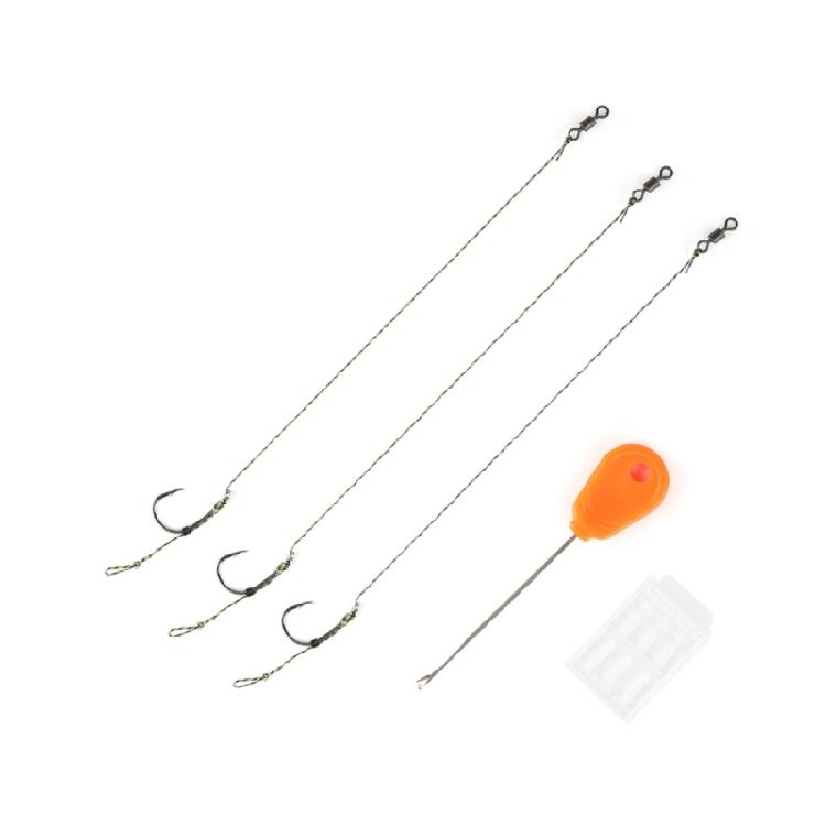 Fishing Equipment Include Hook Boilie Stop Line and Baiting Needle 2#/4#/6#/8# Pre-Tied Baits Rigs Fishing Hair Rig