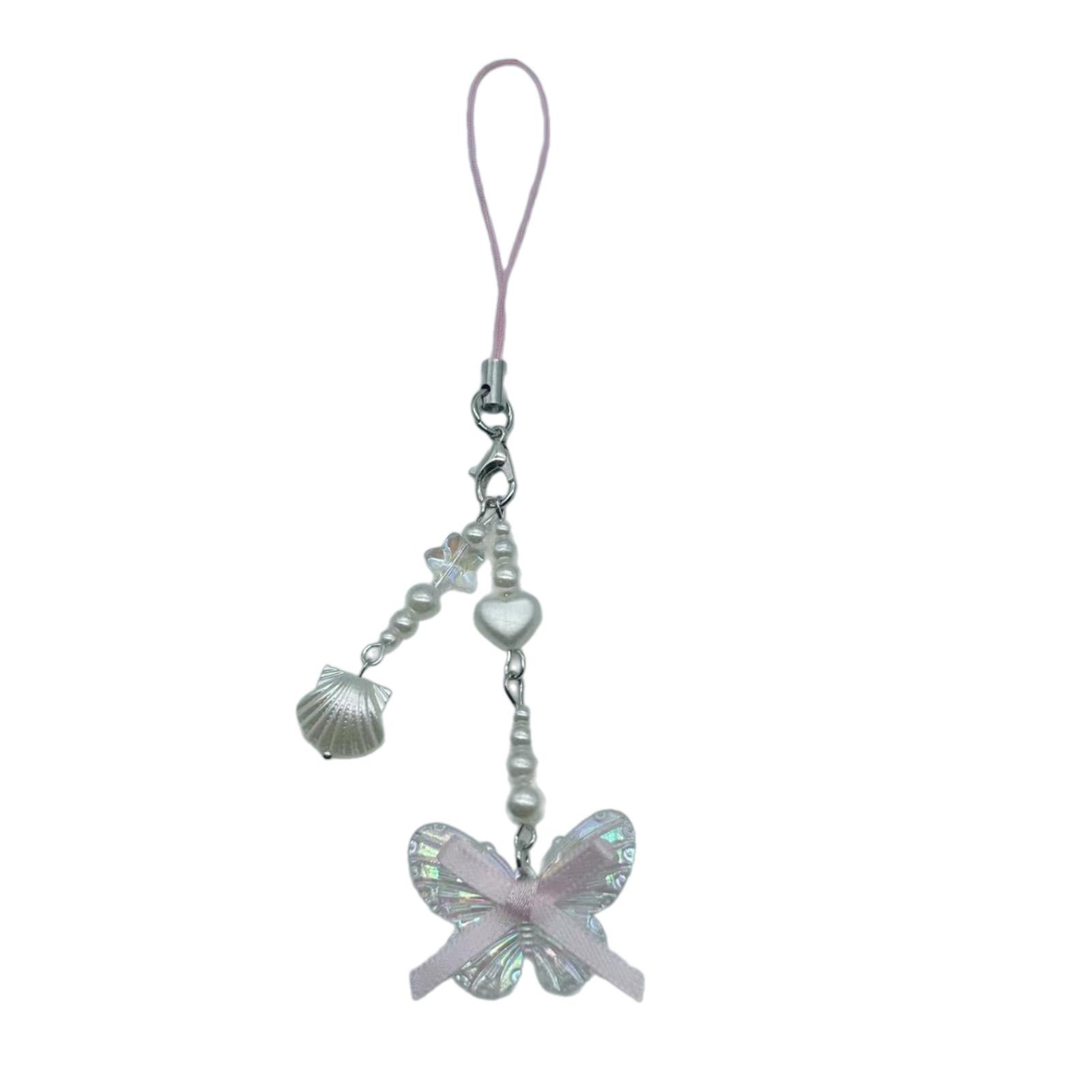 

Сладкий бантик, цепочка для телефона, украшение, сердце, бисер, подвеска для мобильного телефона, шнурок для телефона, шарм для сумки для модных людей