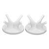 2Pcs Golf Ball Rack High Stability Strong Firmness Simple Baseball Display StandWhite 2 Pieces