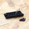 6 String Electric Guitar Bridge with Screws & Wrench Fixed Hardtail Bridge Saddle Guitar Replacement Part Easy To Use