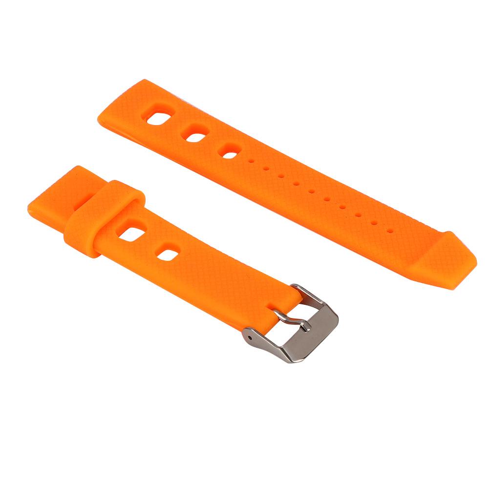 20mm Watch Band Silicone Pin Buckle Waterproof Sweat Proof Watch Strap