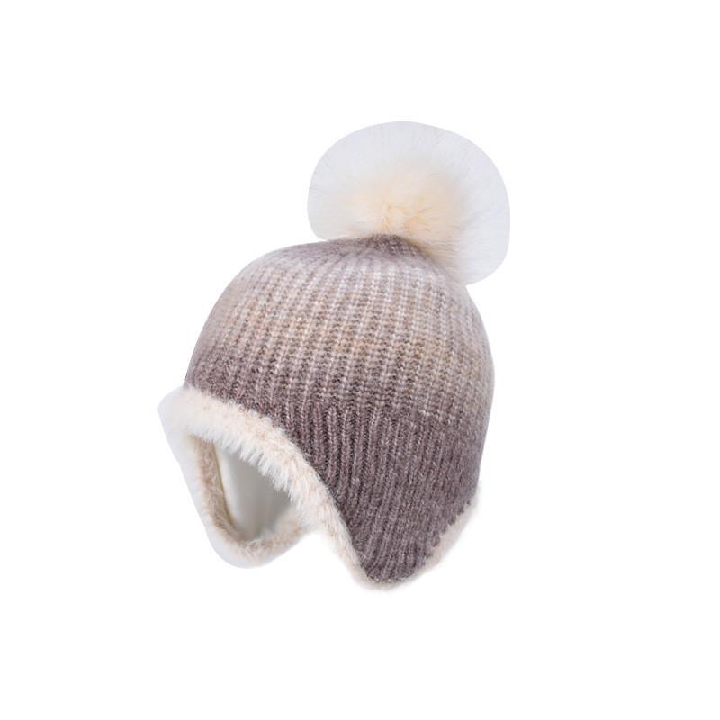Childrens Knitted Cap With Windproof Design And Soft Acrylic Material For Winter