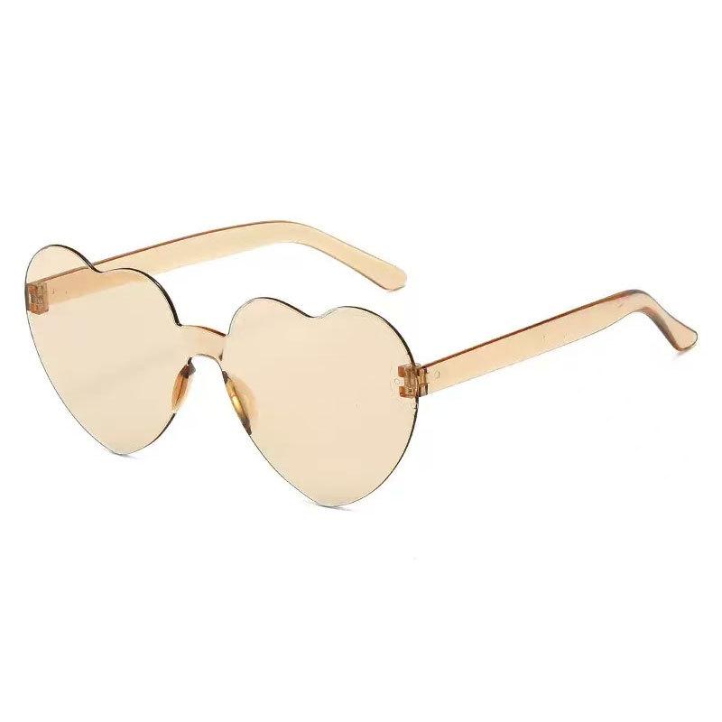 Flame Sunglasses - Trendy Frameless UV Protection Candy Color Shades for Dance Parties