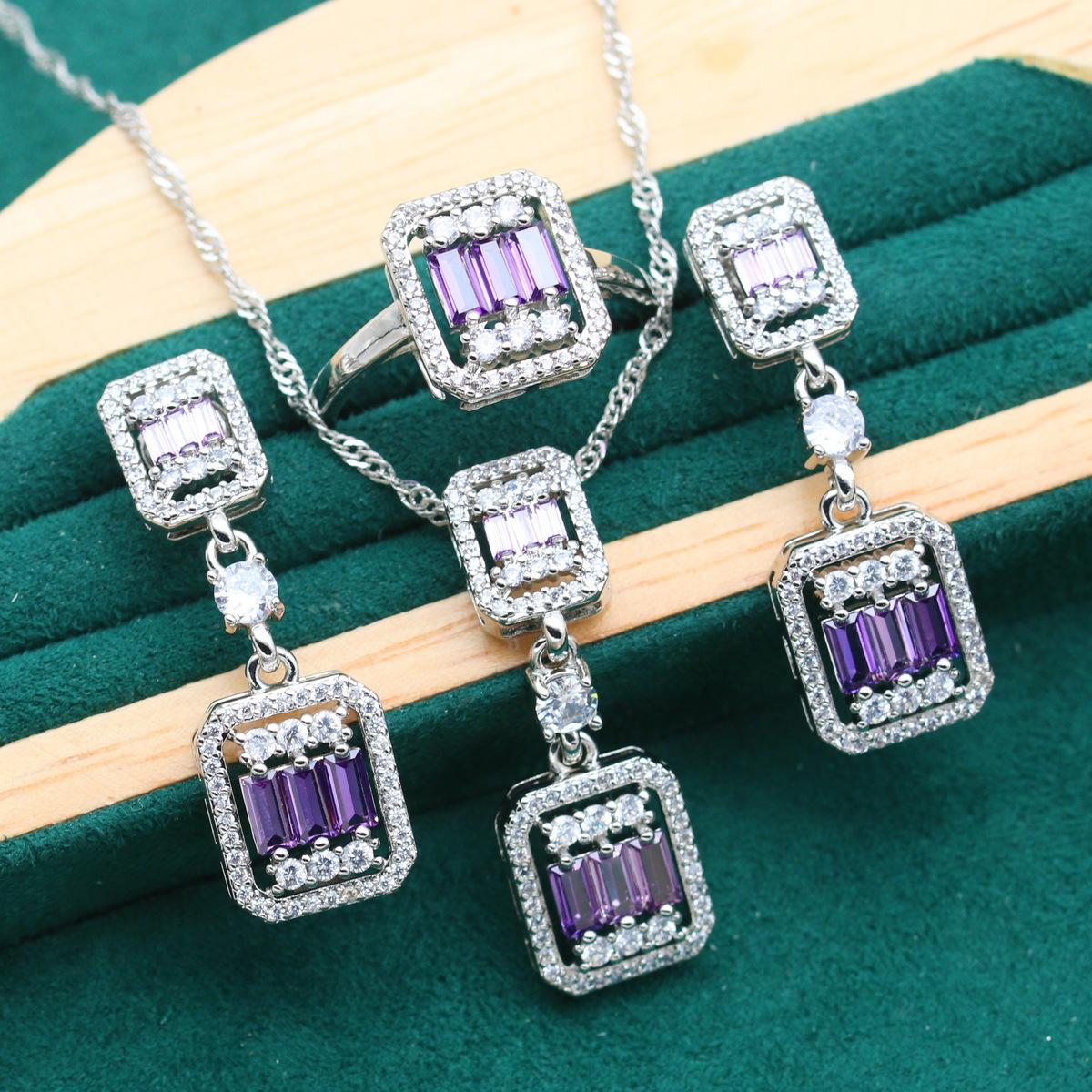 

Ювелирные изделия Хит Европы и США Гипоаллергенные серьги-колье класса ААА из циркона 10 yards