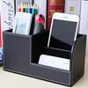 Desktop Aufbewahrungsbox Multifunktionaler Stifthalter Kreative Organizer-Box für Büro Zuhause ( Schwarz )