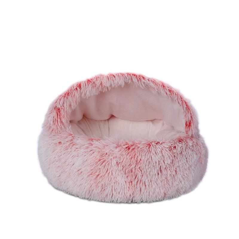 Plush Pet Bed Shell Cozy And Warm Pet Nest For Cats And Dogs
