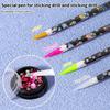 1Pcs Crayon Wax Dotting Pen Pencil Nail Art Self-Adhesive Rhinestones Gems Drilling Picking Picker Tips Manicure Tools