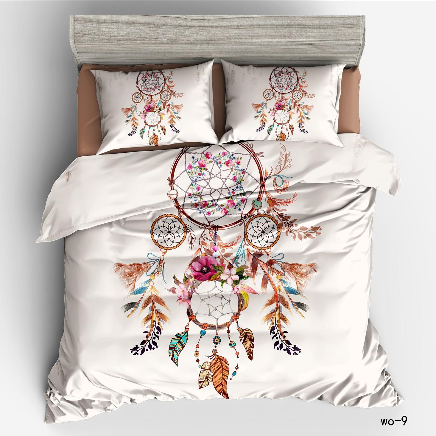 Home Textile Digital 3D Quilt Cover Pillowcase Three-Piece Duvet Cover cover 168 * 228, and 50 * 75 one