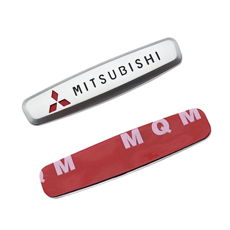 

2pcs/1pair Mitsubishi metal Car seat Emblem Car Internal Clips Console Decoration Badge Sticker Car Emblem styling Accessories 2pcs&Car seat Emblem