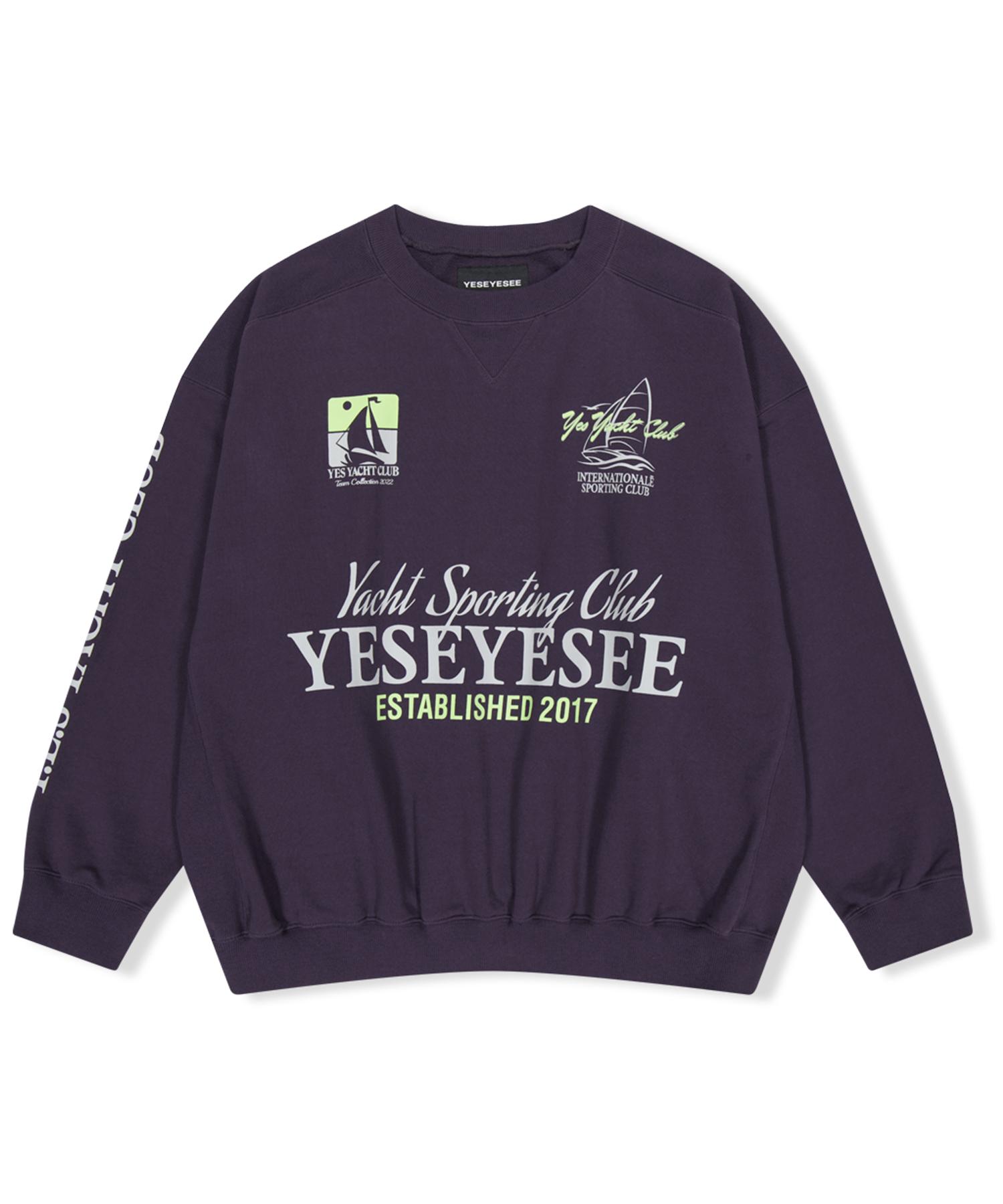 Да Ic Y.E.S Толстовка для яхты Глубокий фиолетовый L