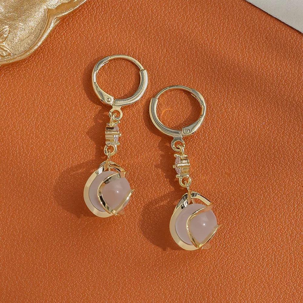 

Женские серьги Декор Висячие серьги Элегантный Простой стиль Ювелирные изделия Нежный Женский подарок 1 Pair белый