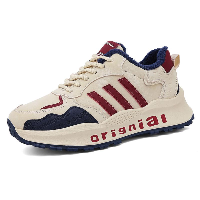 

Men s shoes 2025 foreign trade tide shoes comfortable soft sole non-slip Forrest Gump shoes men s velvet cotton shoes 44