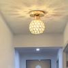 Modern Minimalist Crystal Bullseye Ceiling Light - Luxury Pendant for Living Room, Aisle, or Dining Area