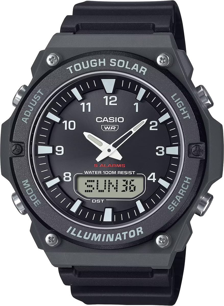 CASIO Standard Tough Solar Quartz Watch Black Overseas Model [Casio] Analog-Digital AQ-S820W-1AV Men s [Used]