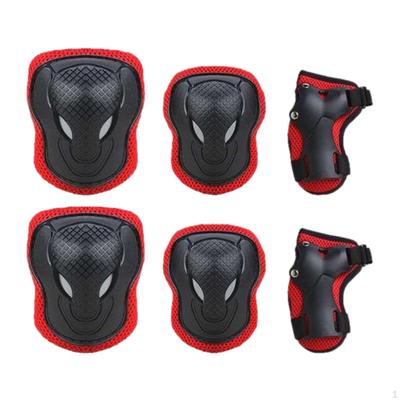 6Pcs Kids Elbow Wrist Knee Pads Protective Gear Skate Cycling