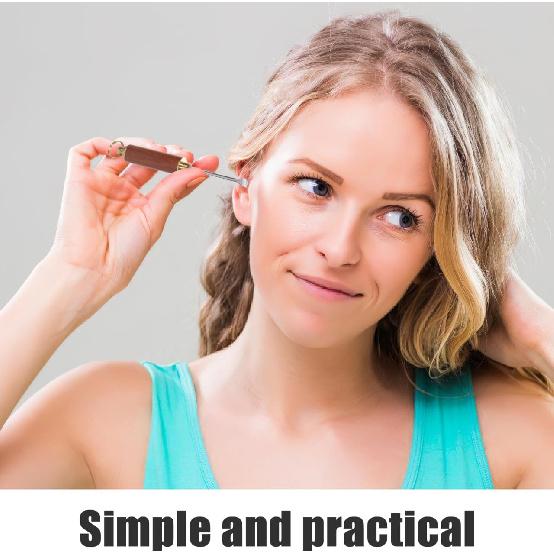 2 Pcs Spoon Chinese Picking Digger Cleaning Tools Pick Earwax Spoon Wax Picker Care Tools Wax Scraper Pure Copper Cleaner Small Head