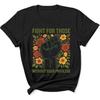 Women's Shirt Fight for Those Without Your Privilege Flower Feminist Feminism Gift