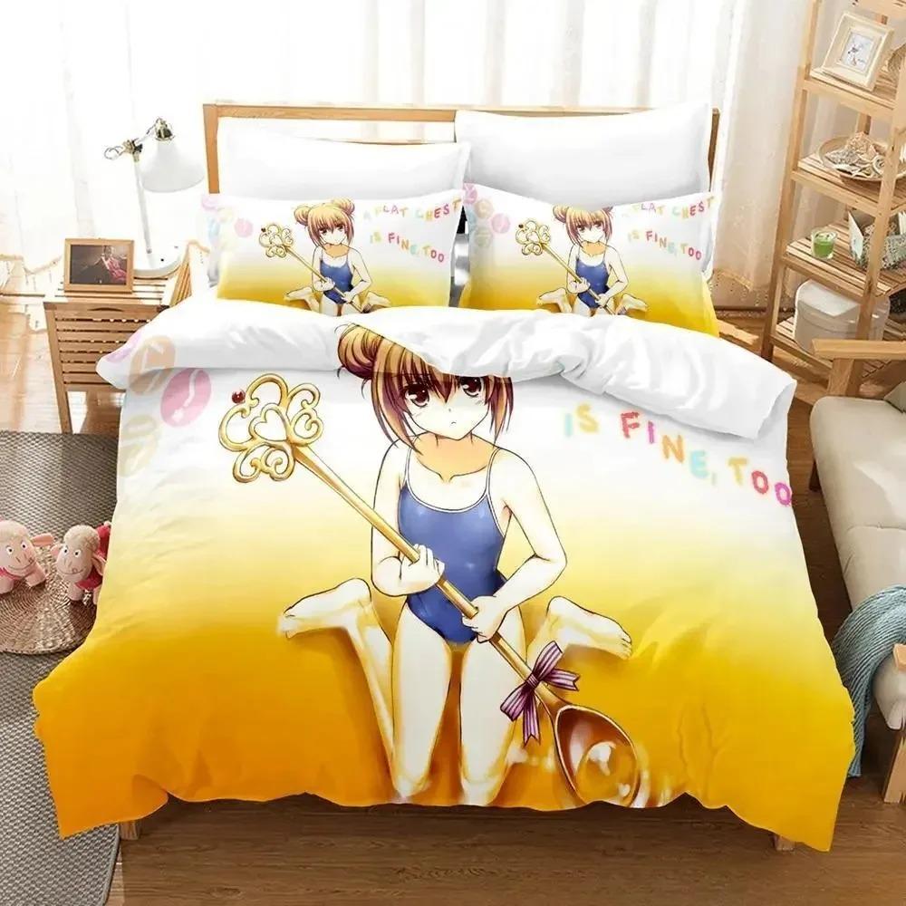 Toradora Bedding Set Single Twin Full Queen King Size Bed Set Adult Kid Bedroom Duvet Cover Sets 3D Print Anime Bed Sheet Set