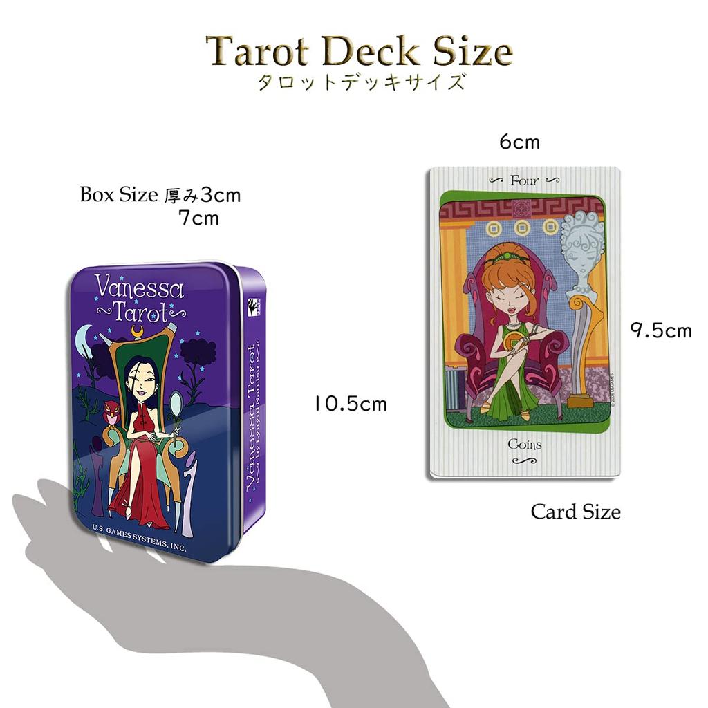 LANG Tarot Rider Edition Tarot avec Instructions en Japonais et Cartes de Tarot Vanessa, 78 Cartes [Vanessa] (En conserve) [Pochette] Lecture, [Authentique]