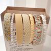 7Pcs New Summer French Style Face Wash Hair Clip Headband for Women's Outings, Hair Compression Headband,Hair Tie