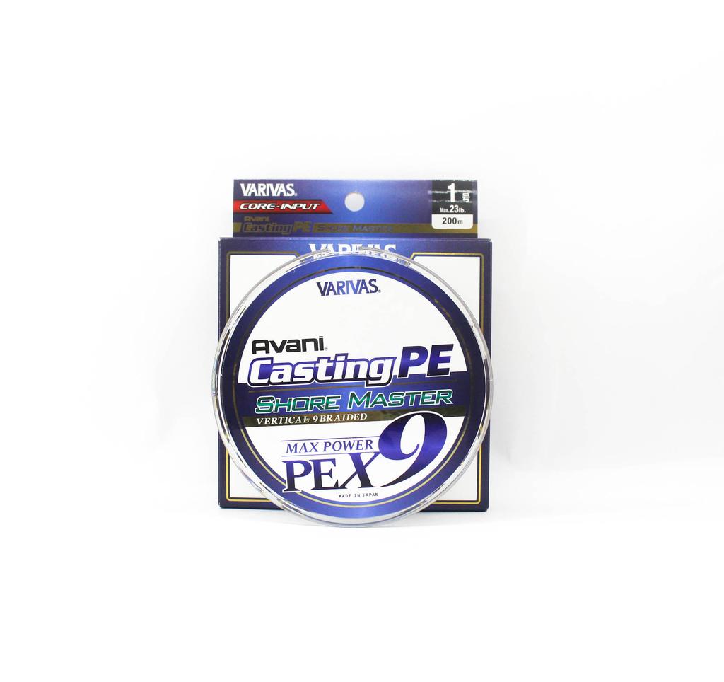 Varivas P.E Line Avani Shore Master Casting X9 200m P.E 1 23lb (0860)