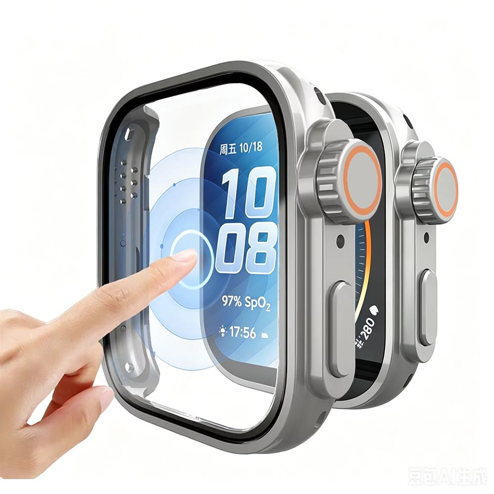 Change To Ultra Case for Huawei Watch Fit 5 5Pro Tempered Glass Cases Screen Protector for Huawei Fit5 5 Pro Upgrade To Ultra